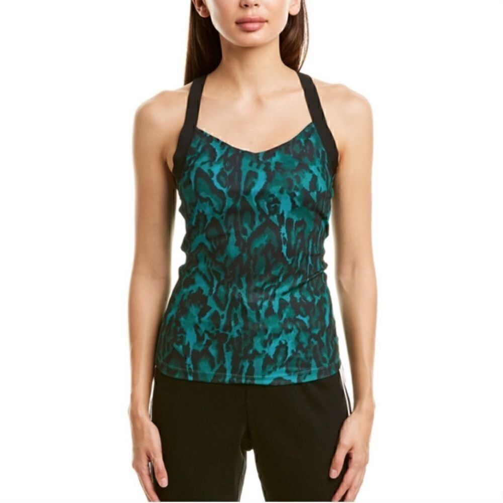 NWT Pam & Gela Tank Top Green Ocelot